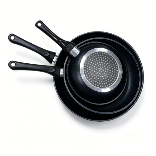 Three-piece fry pan 