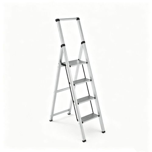 Nordic-style folding ladder with armrests for home use