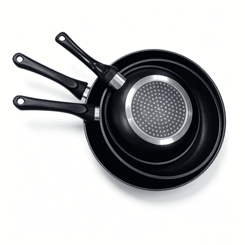 Three-piece fry pan 